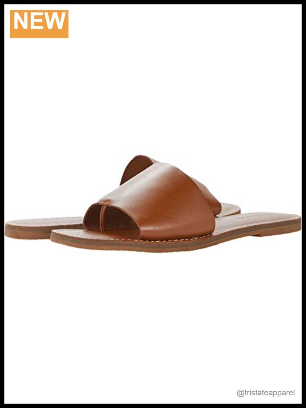Madewell Boardwalk Post Thong Slide Sandal Cowhide Leather Flat